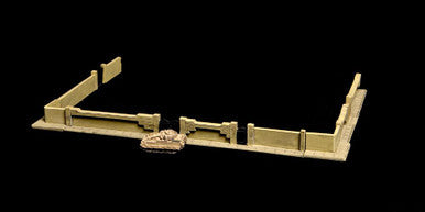Walls, Gates and Sidewalks Set #1 (Resin) - 285MEV010