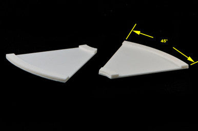 45 degree Curve, 4 Lane Road (2 pcs) - 285ROAD017