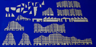 Ruined City Buildings #1 (Matboard) - 285CSS001