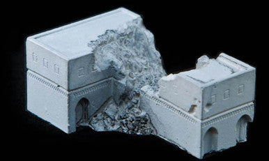 Corner Building, Bombed (Resin) - 285MEV025
