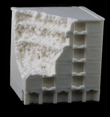 Hotel / Apartment Building, Bombed (Resin) - 285MEV026