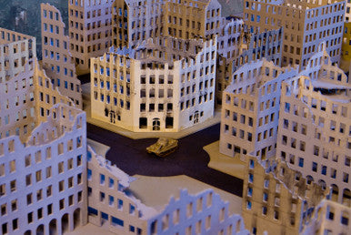 6mm European Corner Building and Ruined Version (Acrylic) - 285ACR154