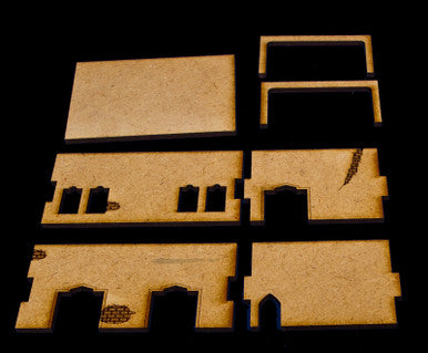 Middle East One Story Building With Removable Roof (MDF) - 15MMDF014-R