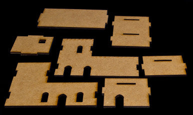 Middle East Two Story Building With Removable Roof (MDF) - 15MMDF026-R