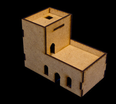 Middle East Two Story Building With Removable Roof (MDF) - 15MMDF026-R