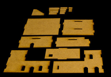 Middle East Two Story Building (MDF) - 15MMDF049