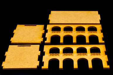 Middle East Two Story Building - 20MMDF046