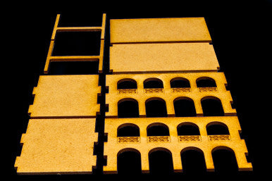 Middle East Two Story Building - 20MMDF046-R