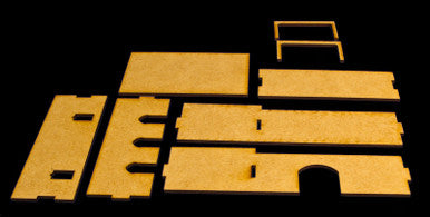 Walled Compound With Removable Roof (MDF) - 15MMDF034-R
