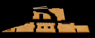 20mm Ruined Afghan Style Hovel - 20MMDF072