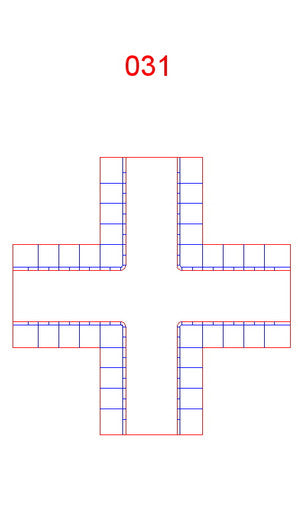 4 Way Crossing, Single Lane - 285ROAD031