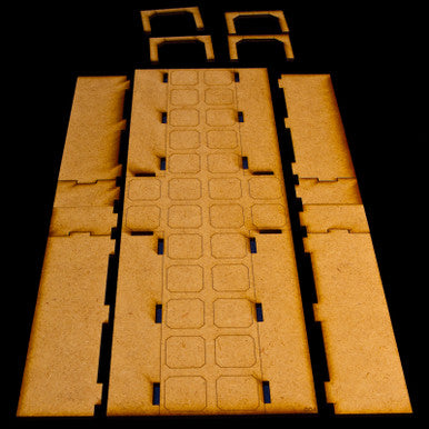 12" Straight Hallway, Two Room Entrances - SPACE004