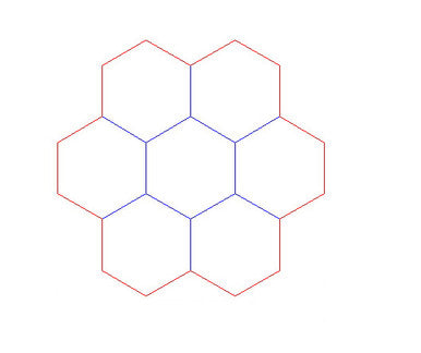 Hex Bases, "Circle of 7" - (1.125")