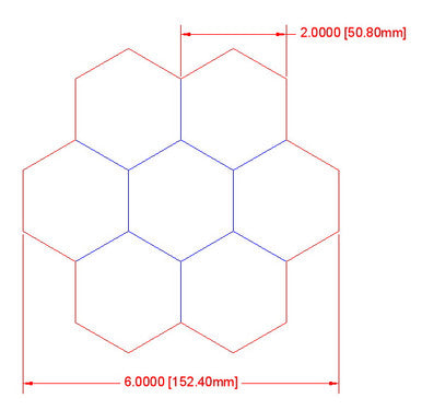 Hex Bases, "Circle of 7" - (2")
