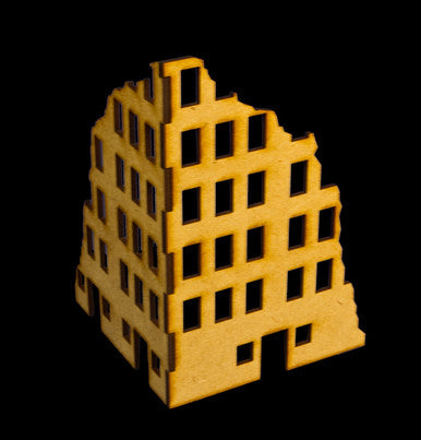 Ruined City Building 1 (MDF) - 20MMDF001