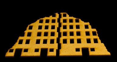 Ruined City Building 1 (MDF) - 20MMDF001