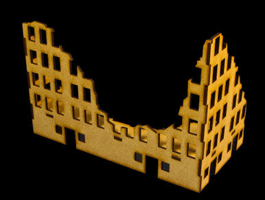 Ruined City Building 3 (MDF) - 20MMDF003