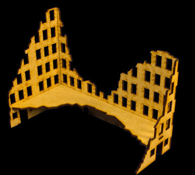 Ruined City Building 3 (MDF) - 20MMDF003