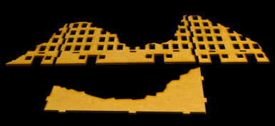 Ruined City Building 3 (MDF) - 20MMDF003