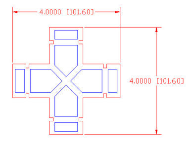 Crusties Elevated Walkway 4-Way Intersection - 15MTW024
