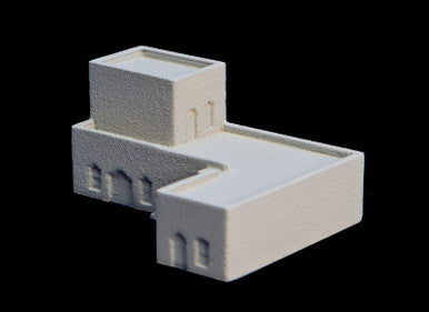 One Story L Shaped Structure with Roof Addition (Resin) - 285MEV062