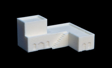 One Story L Shaped Structure with Roof Addition (Resin) - 285MEV062