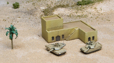 One Story L Shaped Structure with Roof Addition (Resin) - 285MEV062