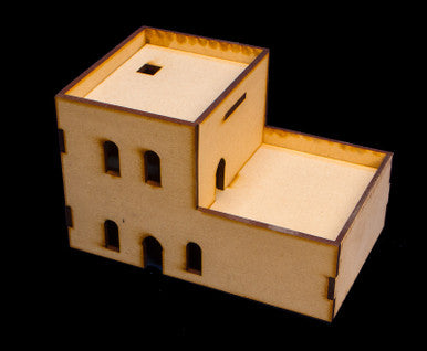 Middle East Two Story Building With Removable Roof (MDF) - 15MMDF121-R