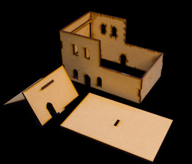 Middle East Two Story Building With Removable Roof (MDF) - 15MMDF121-R
