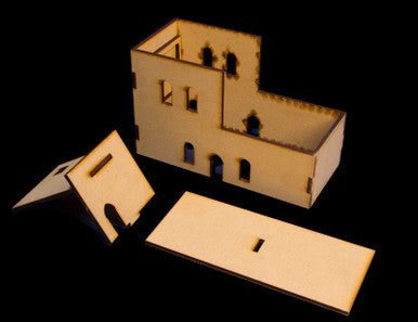 Middle East Two Story Building With Removable Roof (MDF) - 15MMDF120-R