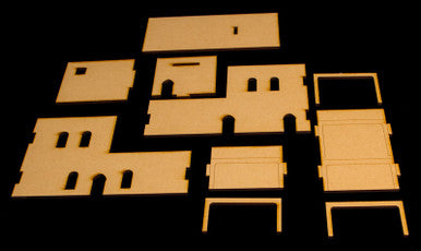 Middle East Two Story Building With Removable Roof (MDF) - 15MMDF120-R