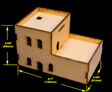 Middle East Two Story Building (MDF) - 15MMDF121