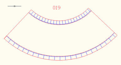 90 Degree Curve, 4 Lane Road, Large Radius - 10MROAD019