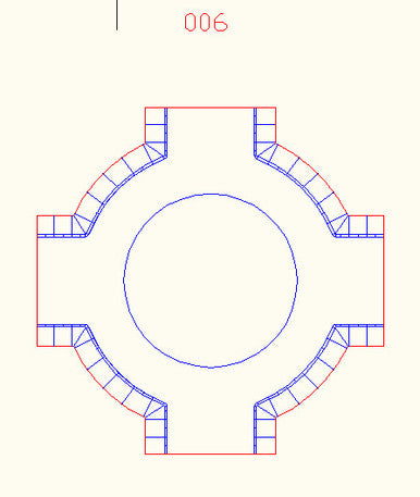 Traffic Circle (Roundabout), 2 Lane Road - 10MROAD006