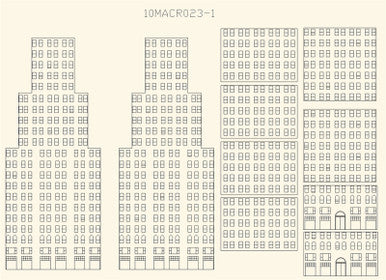 Window Kit for 10MACR023 Skyscraper - 10MACR023-1