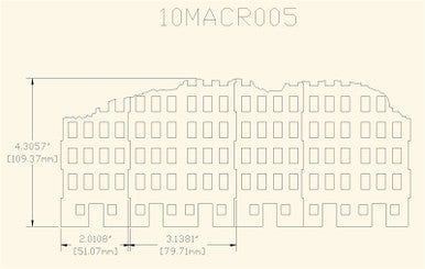 Ruined City Building (Wood) - 10MMDF005