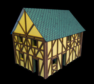 Two Story Medium Half Timber House (MDF) - 15MMDF302