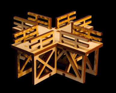 Elevated Pedestrian Walkway 4-Way Crossing - 28MTW037