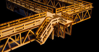 Elevated Pedestrian Walkway Stairs Kit (2 Pcs) - 28MTW039