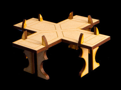Crusties Elevated Walkway 4-Way Intersection - 15MTW024