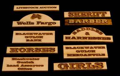 Old West Signs, Blackwater Gulch - 28MWEST100-1