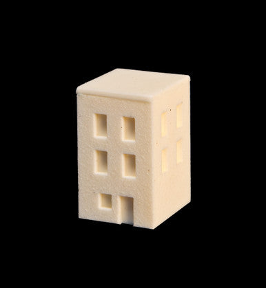 Small 3 Story Building With Flat Roof (Resin) - 285ITM013