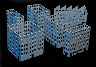 Acrylic Non Rubbled Buildings (Acrylic) - 285ACR011