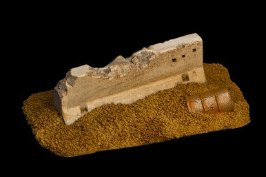 Broken K Rail and Barrel - 20MSHA012