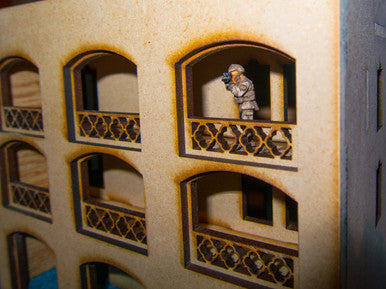 20mm Middle East Three Story Building - 20MMDF151