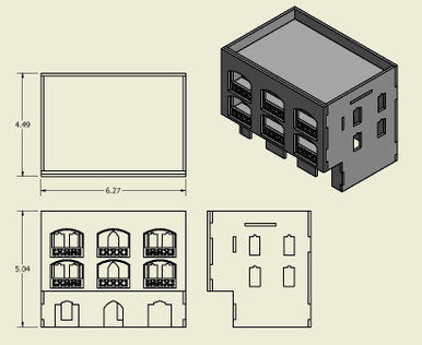 20mm Middle East Three Story Building - 20MMDF156