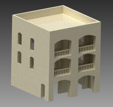 20mm Middle East Three Story Building - 20MMDF153
