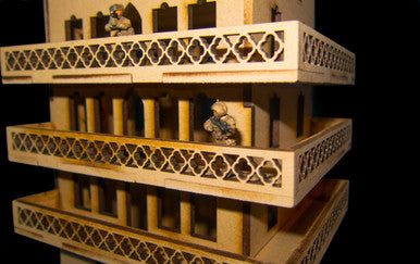 20mm Middle East Four Story Building - 20MMDF157