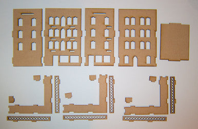 20mm Middle East Four Story Building - 20MMDF157
