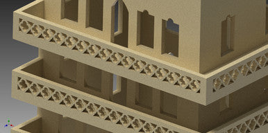 20mm Middle East Four Story Building - 20MMDF157